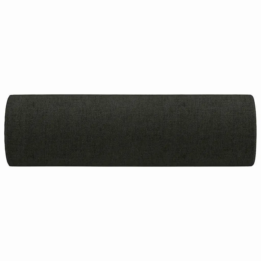 Throw Pillows Black Cylinder Bolster 2 Piece Removable Covers Zip Closure