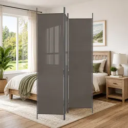 Compact 3-Panel Room Divider: Simple and Effective
