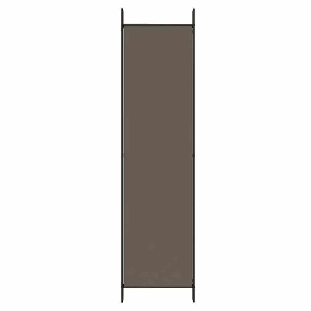 3-Panel Room Divider Anthracite Fabric Folding Partition Screen Privacy