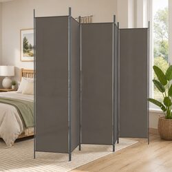 Compact and Reliable 5-Panel Room Divider Screen