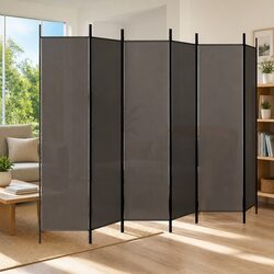 Compact 6-Panel Room Divider for Easy Setup