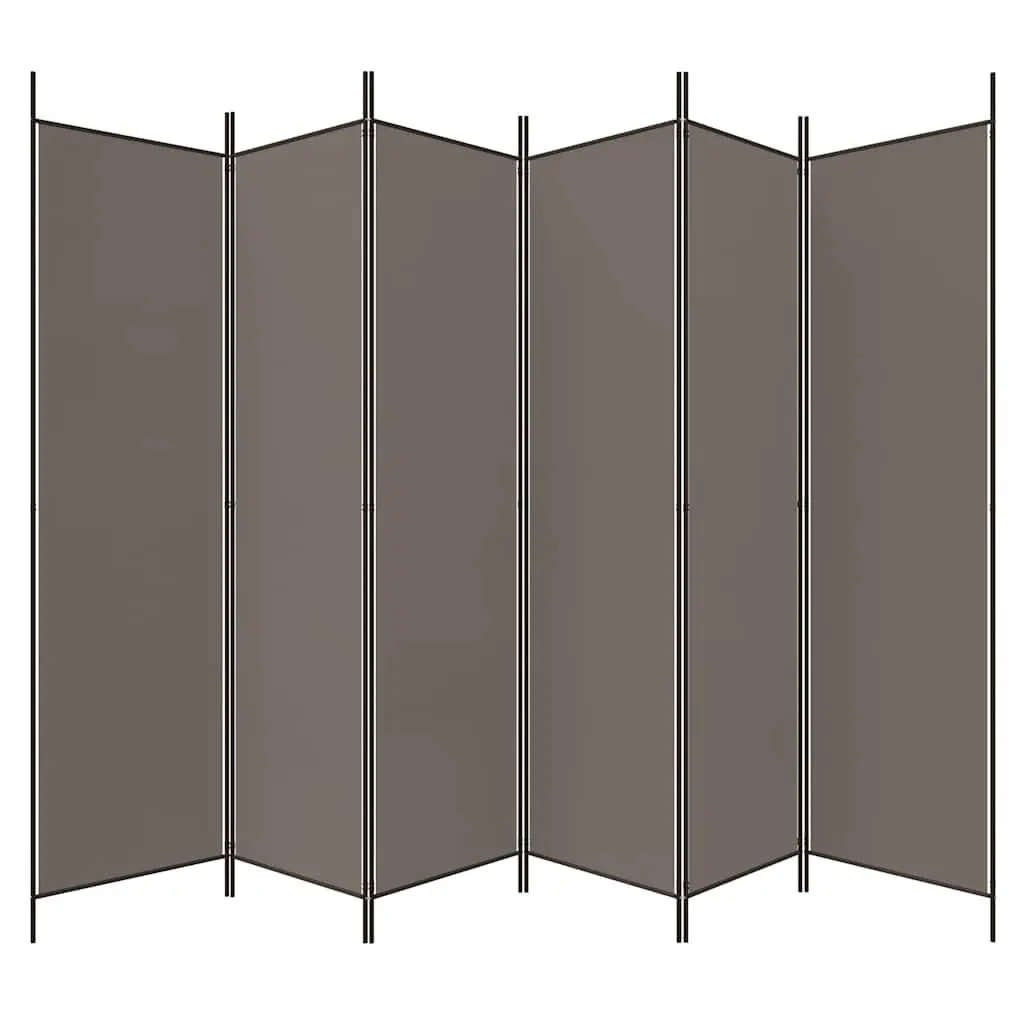 Room Divider 6-Panel Folding Screen Privacy Partition Home Office Bedroom