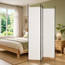 Compact 3-Panel Room Divider, Easy to Use