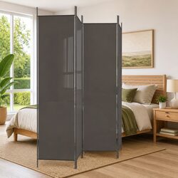 4-Panel Room Divider - Compact and Easy to Use