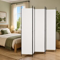 Compact and Stylish 5-Panel Room Divider Screen