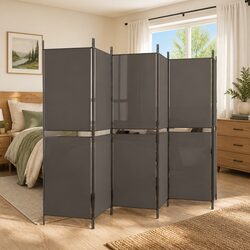 Compact 6-Panel Divider for Flexible Spaces