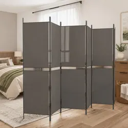 Compact 6-Panel Folding Room Divider for Any Room