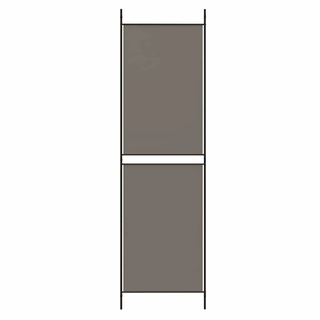 Room Divider Screen Anthracite 6 Panel Folding Fabric Privacy Screen