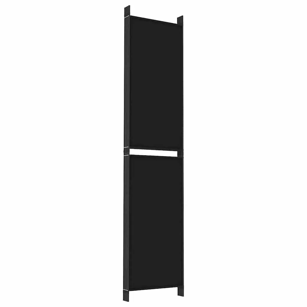 Room Divider Screen Black 300x220 cm Foldable Privacy Partition Fabric