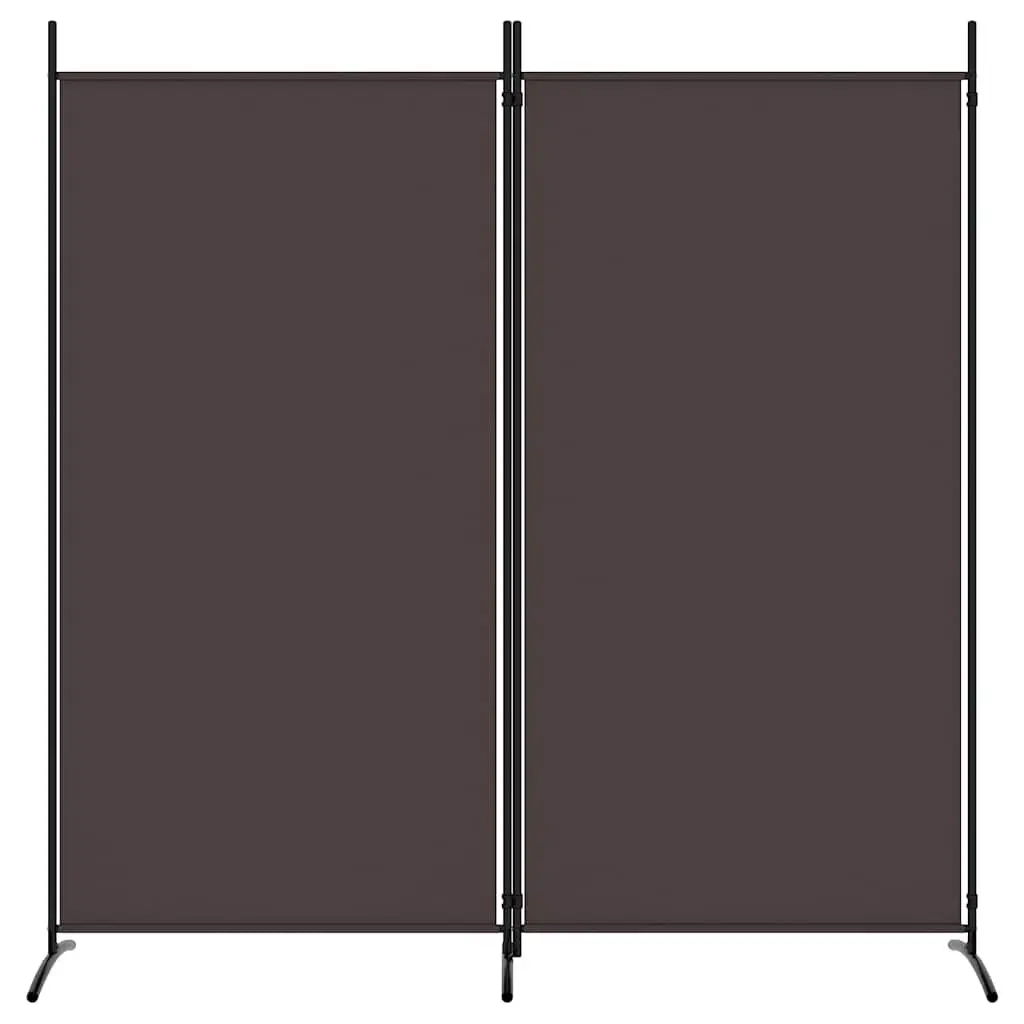 Room Divider Screen Brown 175x180cm Foldable Privacy Partition