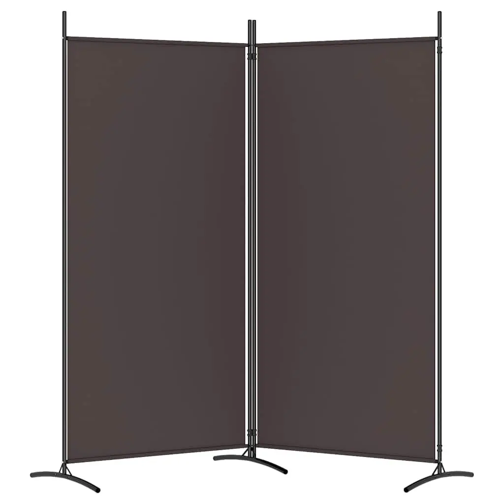 Room Divider Screen Brown 175x180cm Foldable Privacy Partition