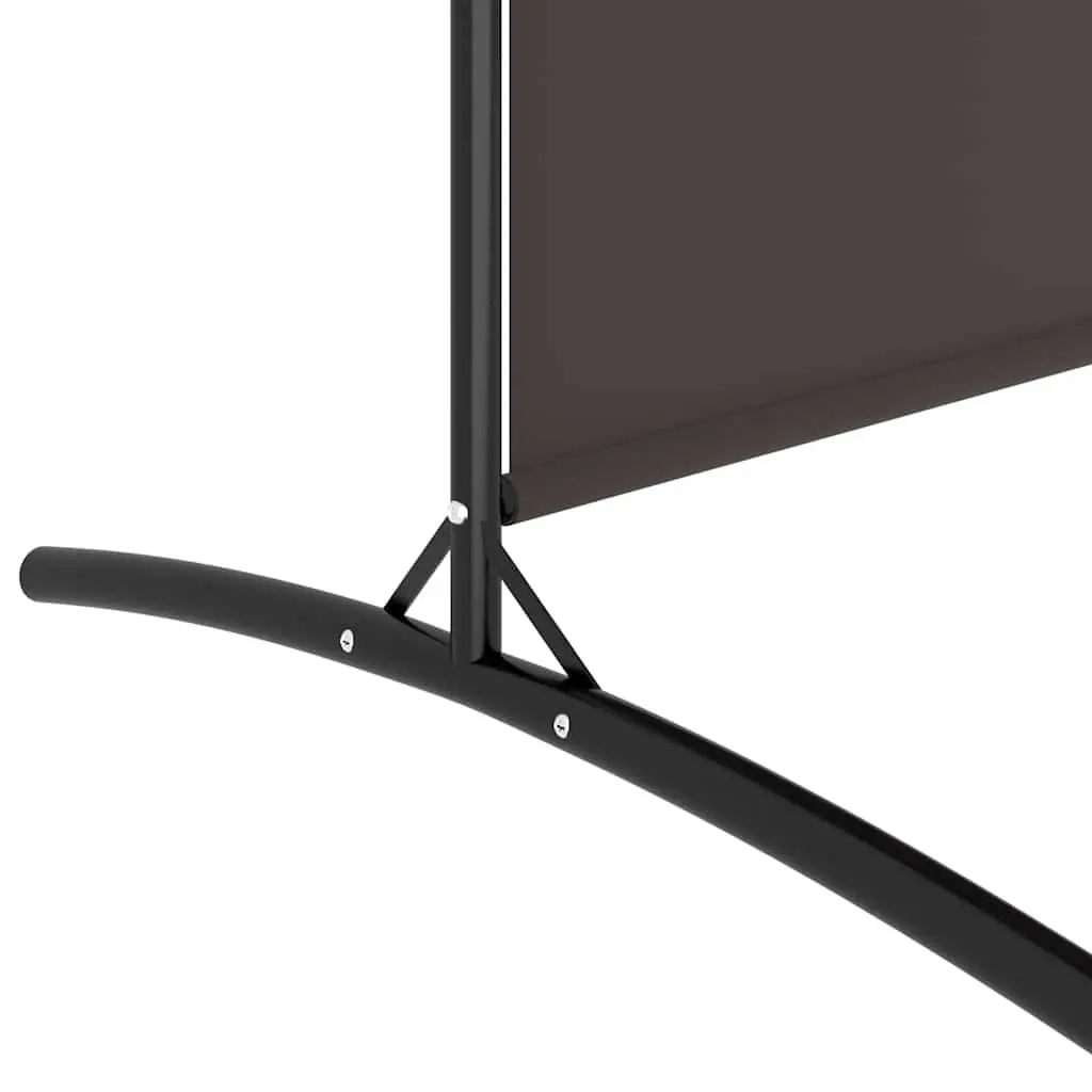 Room Divider Screen Brown 175x180cm Foldable Privacy Partition