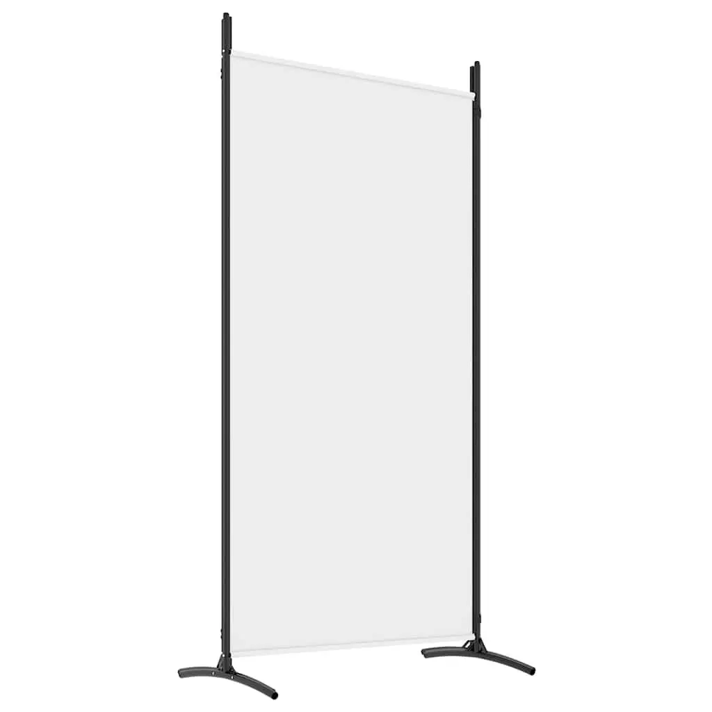 Room Divider White 4 Panel Fabric Folding Screen Privacy Partition 346x180cm