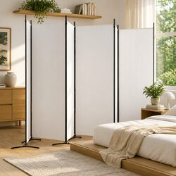 Compact and Effective 6-Panel Room Divider Screen