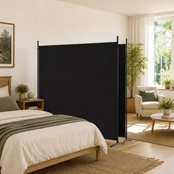 Compact 2-Panel Room Divider for Versatile Use