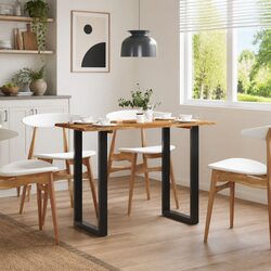 Sturdy Solid Acacia Dining Table 110x50x76cm