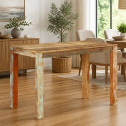 Compact Dining Table 110x55x76 cm, Solid Wood