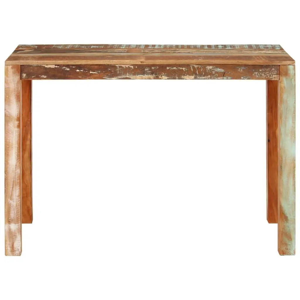 Dining Table Multicolour 110x55x76 cm Solid Reclaimed Wood Handmade Rustic Furniture
