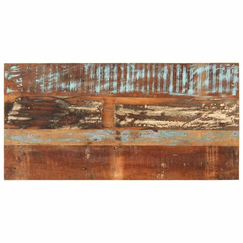 Dining Table Multicolour 110x55x76 cm Solid Reclaimed Wood Handmade Rustic Furniture