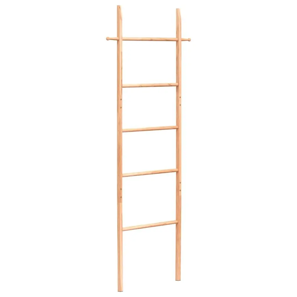 Towel Ladder Brown 170 cm Solid Wood 4 Rungs Storage Rack Bathroom Bedroom Home Decor