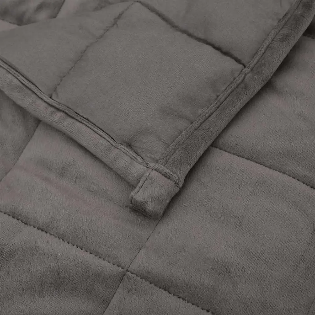 Weighted Blanket Grey 120x180 cm 9 kg Breathable Fabric Even Pressure Distribution