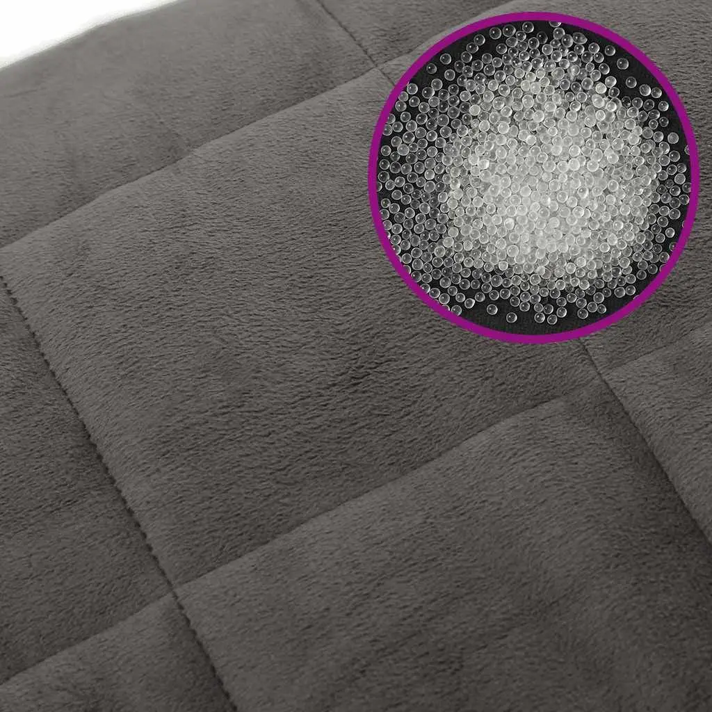 Weighted Blanket Grey 120x180 cm 9 kg Breathable Fabric Even Pressure Distribution