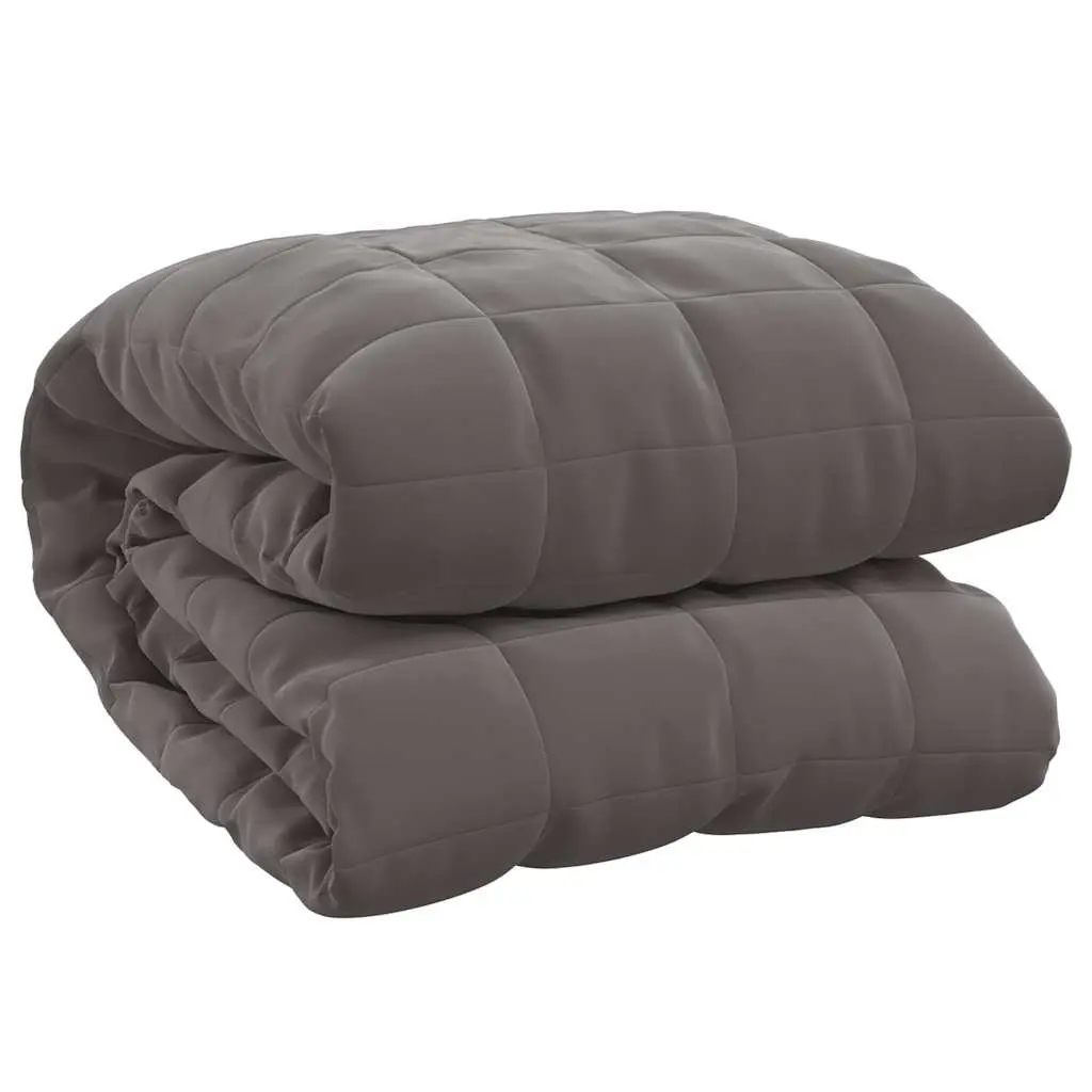 Weighted Blanket 150x200cm Grey 7kg Gentle Pressure Sleep Aid