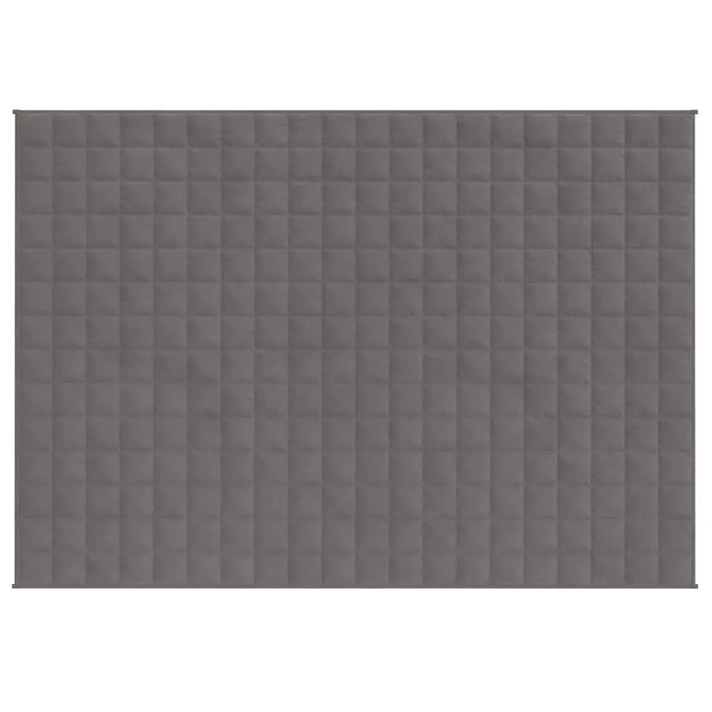 Weighted Blanket 150x200cm Grey 7kg Gentle Pressure Sleep Aid