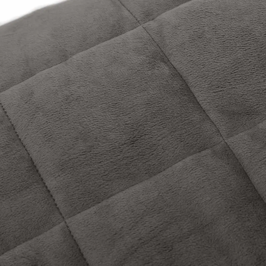 Weighted Blanket 150x200cm Grey 7kg Gentle Pressure Sleep Aid