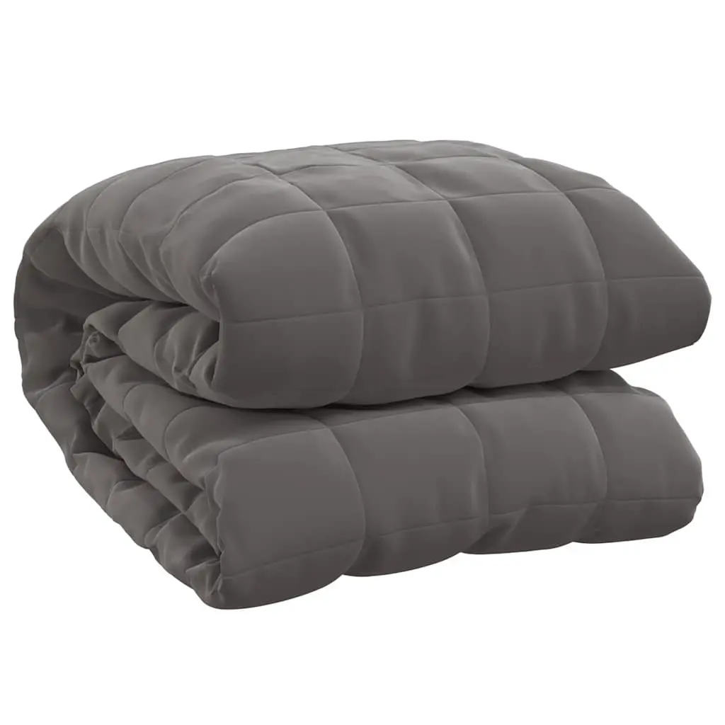 Weighted Blanket Grey 155x220cm 7kg Dual-Sided Fabric Even Pressure Sleep Comfort Quilt