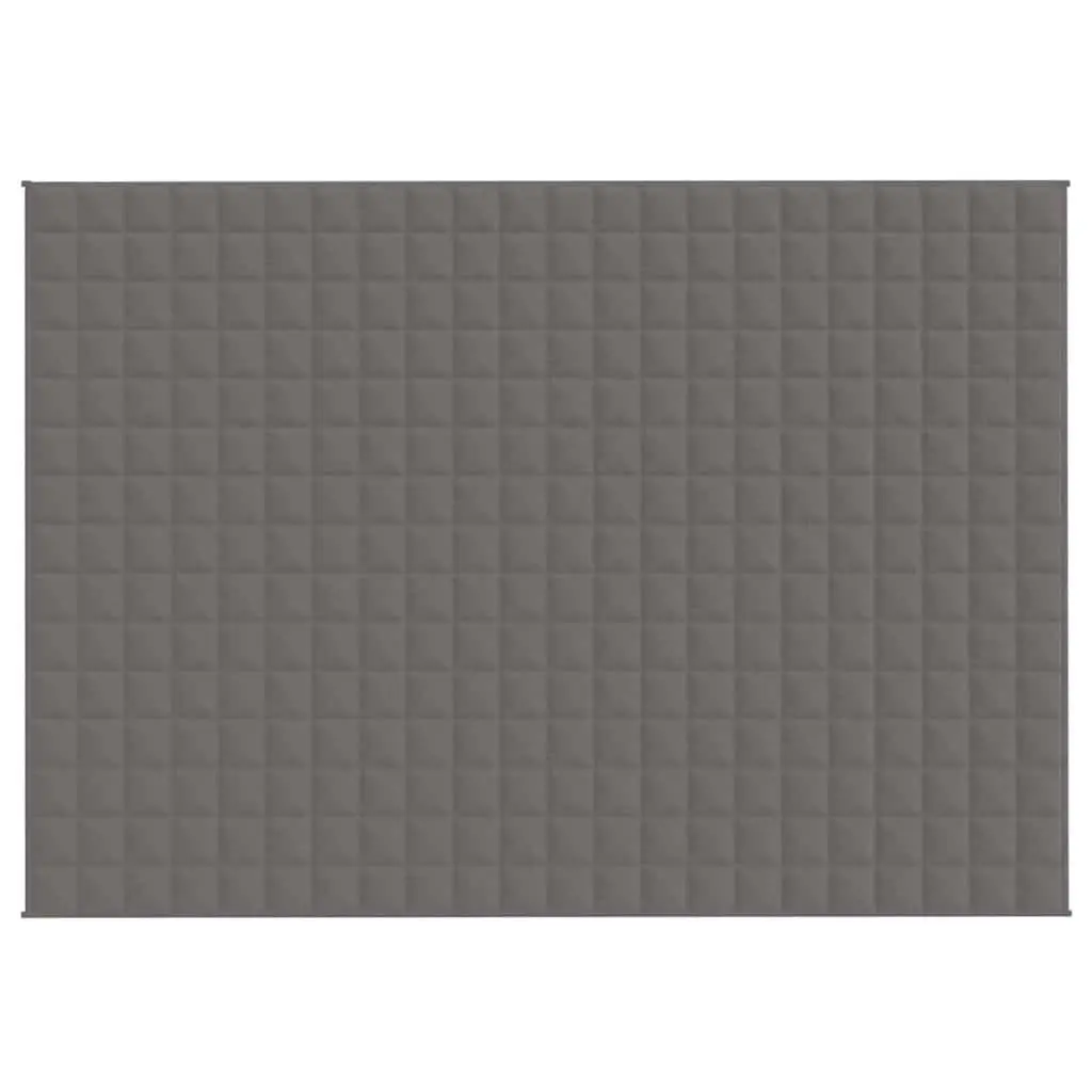 Weighted Blanket Grey 155x220cm 7kg Dual-Sided Fabric Even Pressure Sleep Comfort Quilt