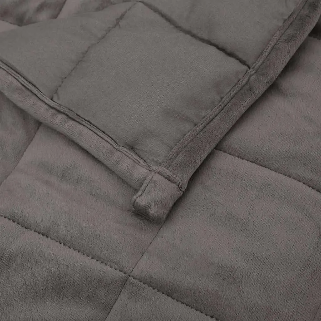 Weighted Blanket Grey 155x220cm 7kg Dual-Sided Fabric Even Pressure Sleep Comfort Quilt