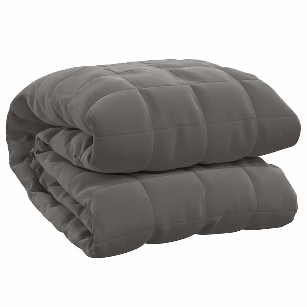 Weighted Blanket Grey 200x200 cm 13 kg Soft Comfort Sleep Pressure Relief