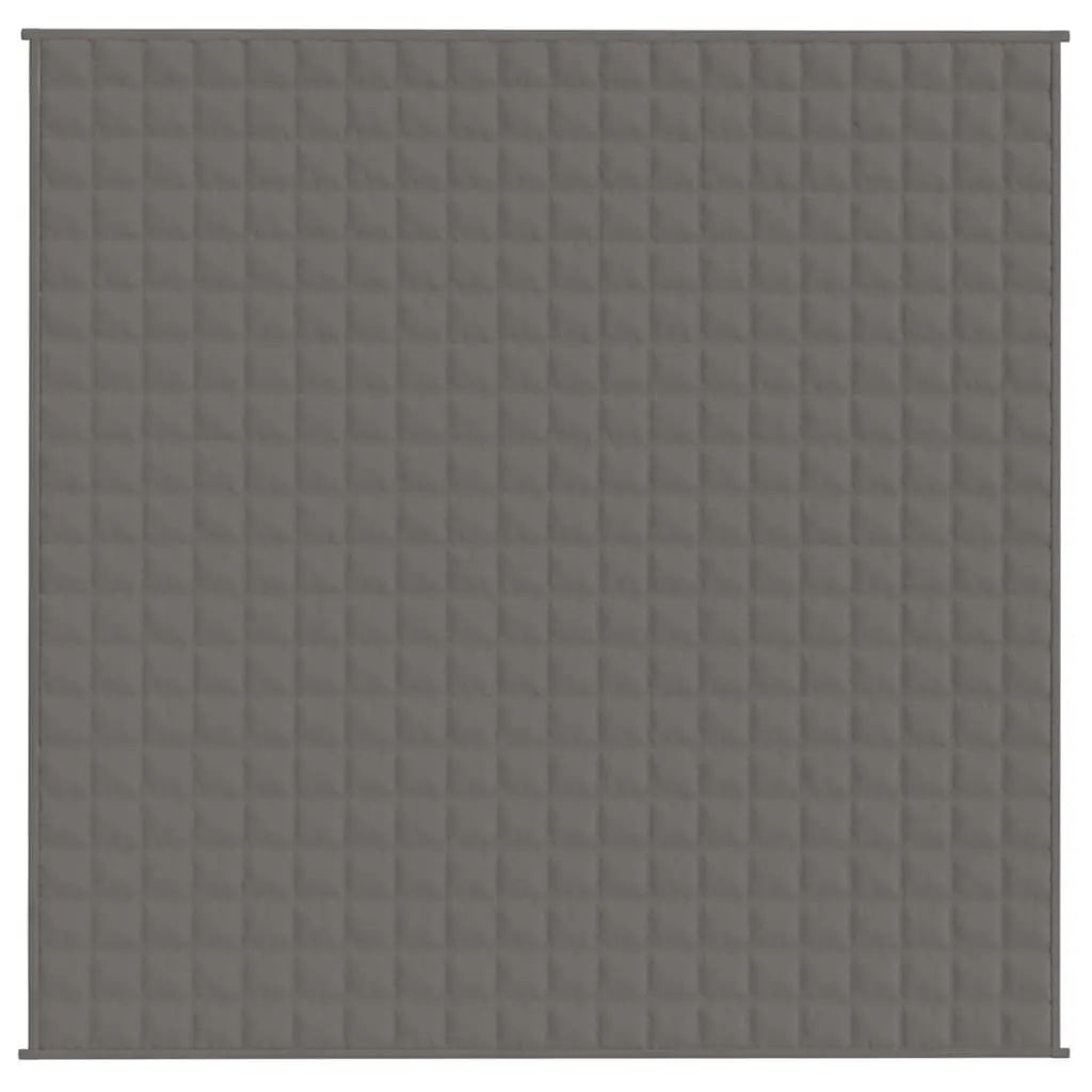 Weighted Blanket Grey 200x200 cm 13 kg Soft Comfort Sleep Pressure Relief