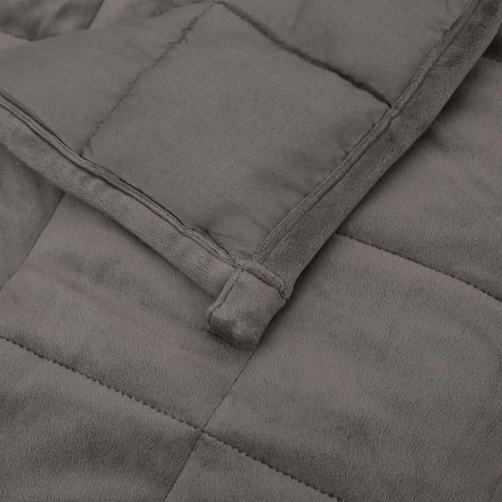 Weighted Blanket Grey 200x200 cm 13 kg Soft Comfort Sleep Pressure Relief