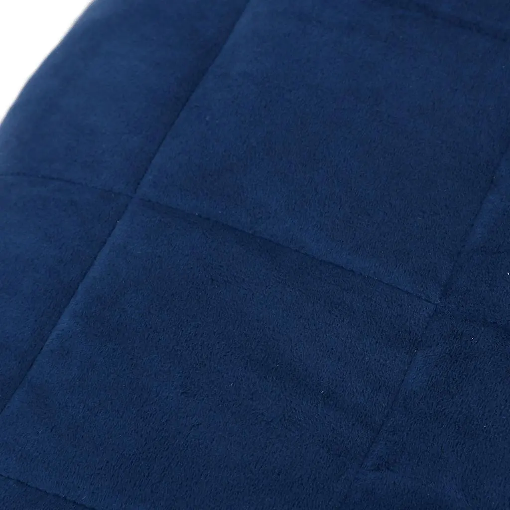 Weighted Blanket Blue 120x180 cm 5 kg Breathable Fabric Sleep Aid Comfort