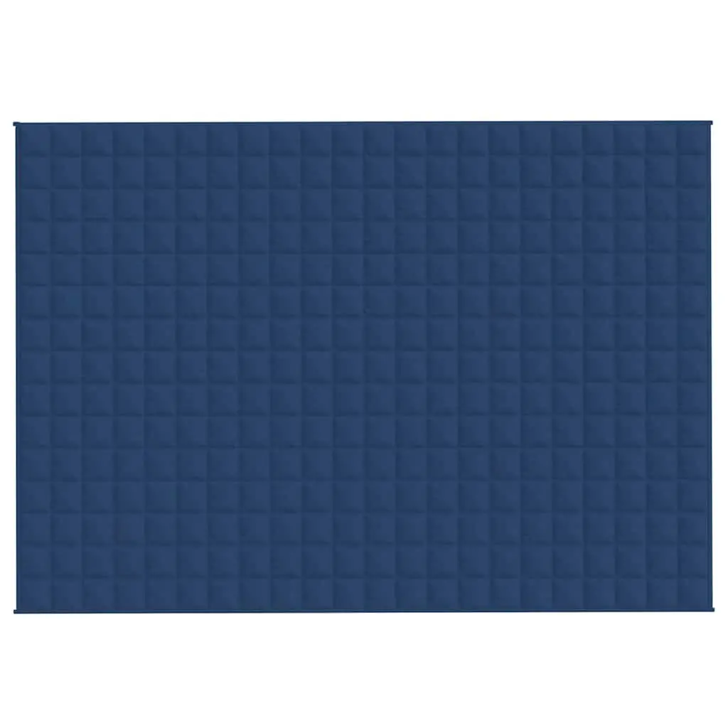 Weighted Blanket Blue 155x220cm 7kg Breathable Fabric Even Weight Distribution
