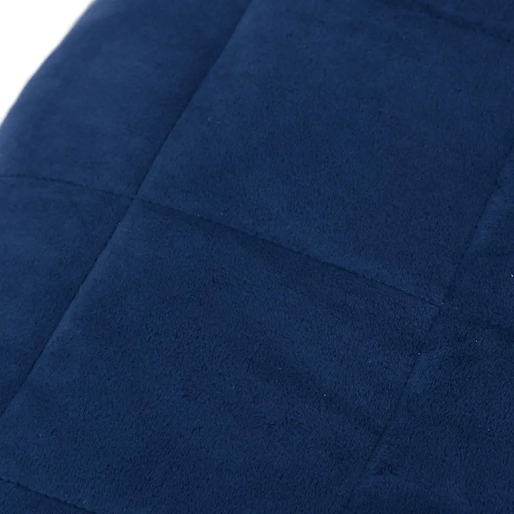 Weighted Blanket Blue 155x220 cm 11 kg Heavy Soft Breathable Fabric