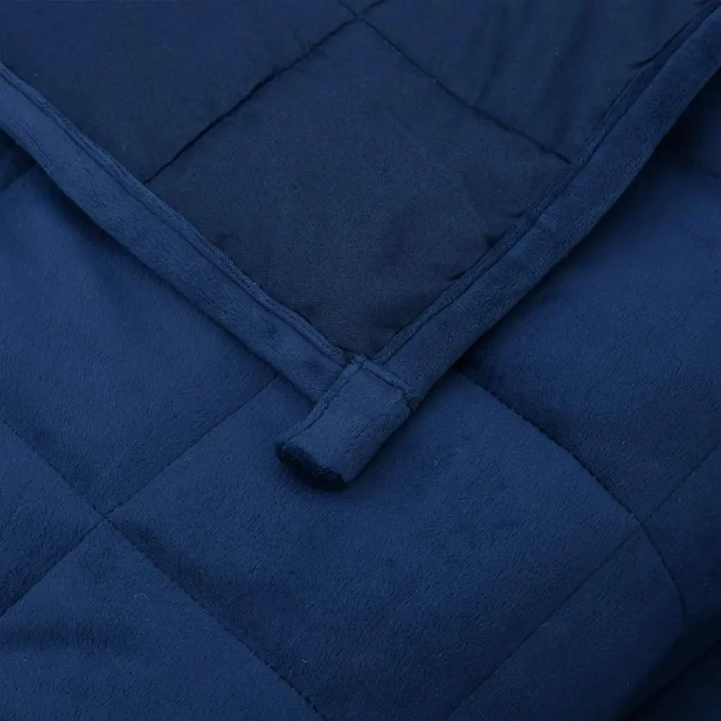 Weighted Blanket Blue 155x220 cm 11 kg Heavy Soft Breathable Fabric