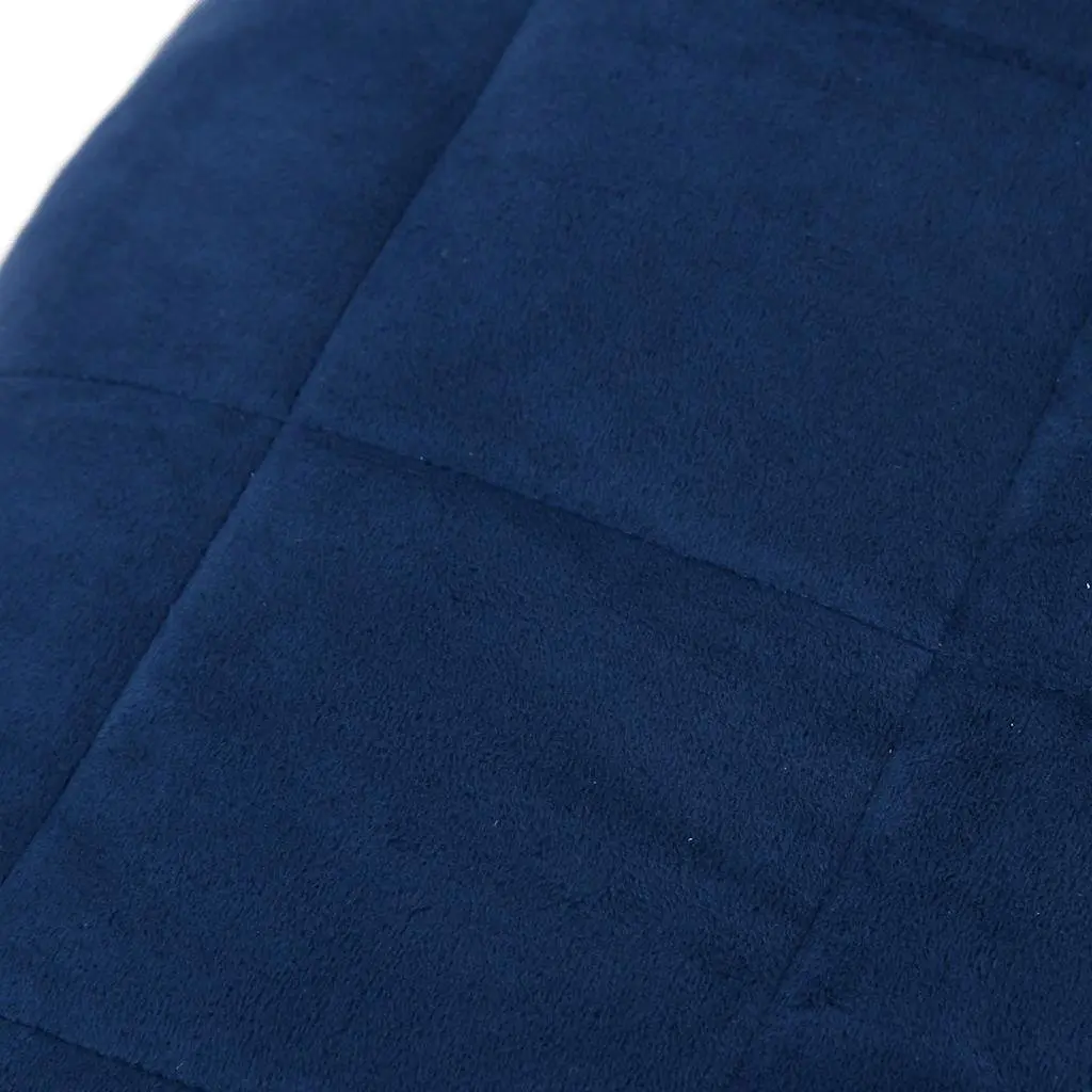 Weighted Blanket 200x200cm Blue 13kg Soft Filling Pressure Therapy