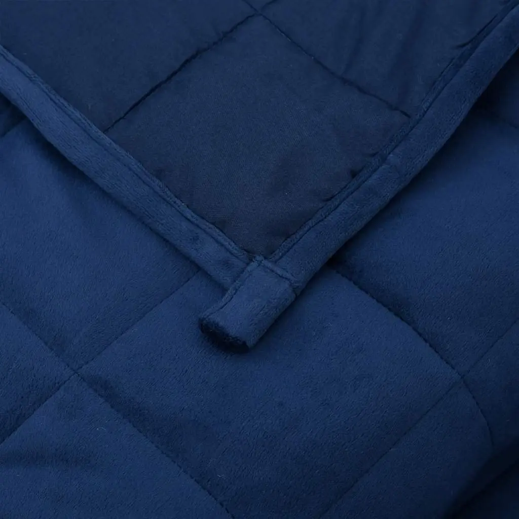 Weighted Blanket 200x200cm Blue 13kg Soft Filling Pressure Therapy