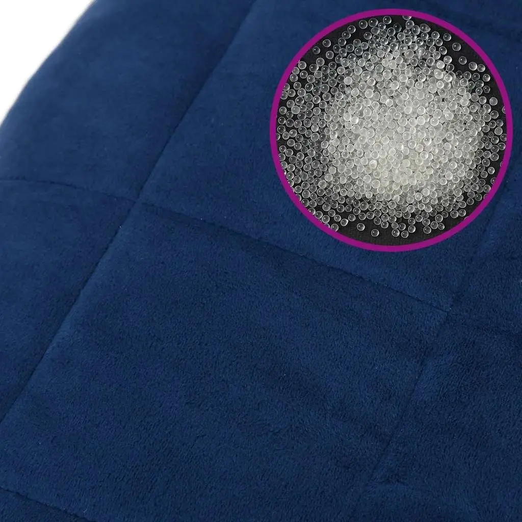 Weighted Blanket 200x200cm Blue 13kg Soft Filling Pressure Therapy