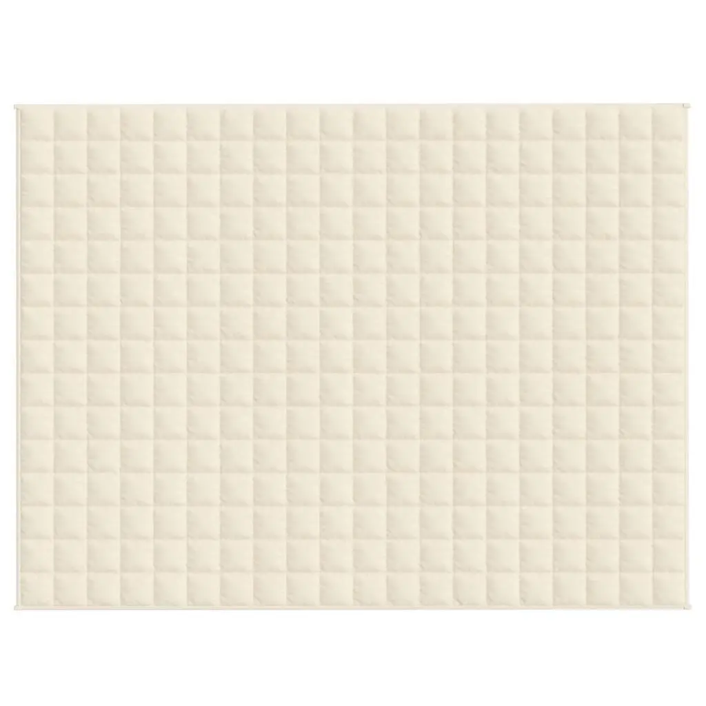 Weighted Blanket Light Cream 150x200cm 11kg Pressure Relief Sleep Bedding