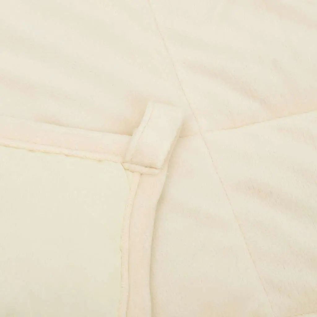 Weighted Blanket Light Cream 155x220cm 11kg Even Pressure Relaxation Sleep Aid