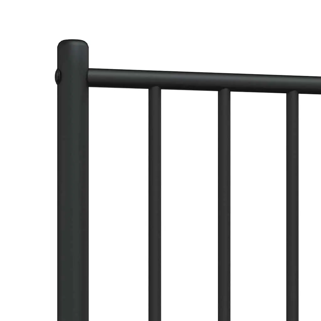 Metal Headboard Black 90cm Sturdy Powder-coated Steel Back Support