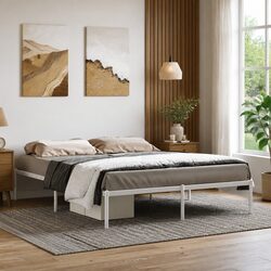 Metal Bed Frame 150x200 cm: Strong and Stylish