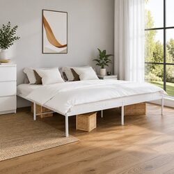 Simple King Size Metal Bed Frame 183x203cm — Ready for You