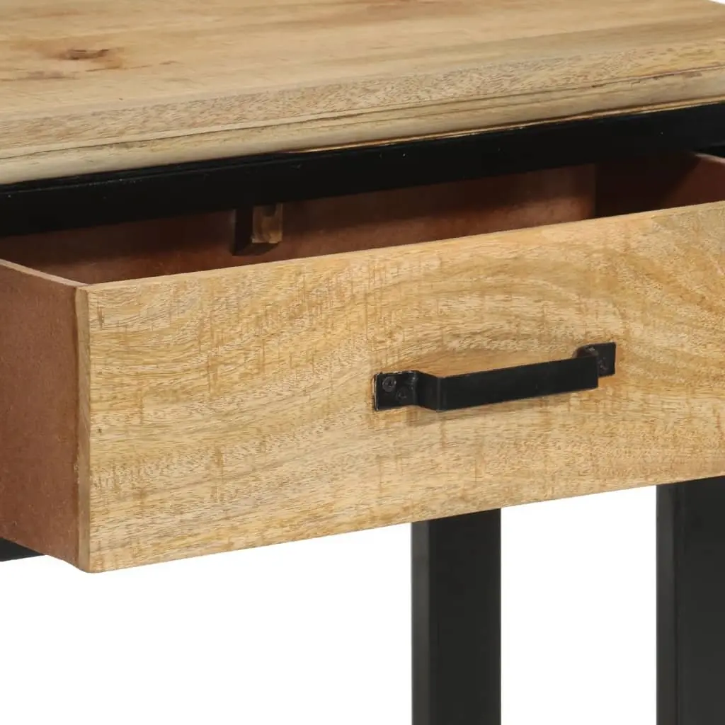 Console Table Brown 110x30x75cm Solid Mango Wood 2 Drawers Shelf Storage