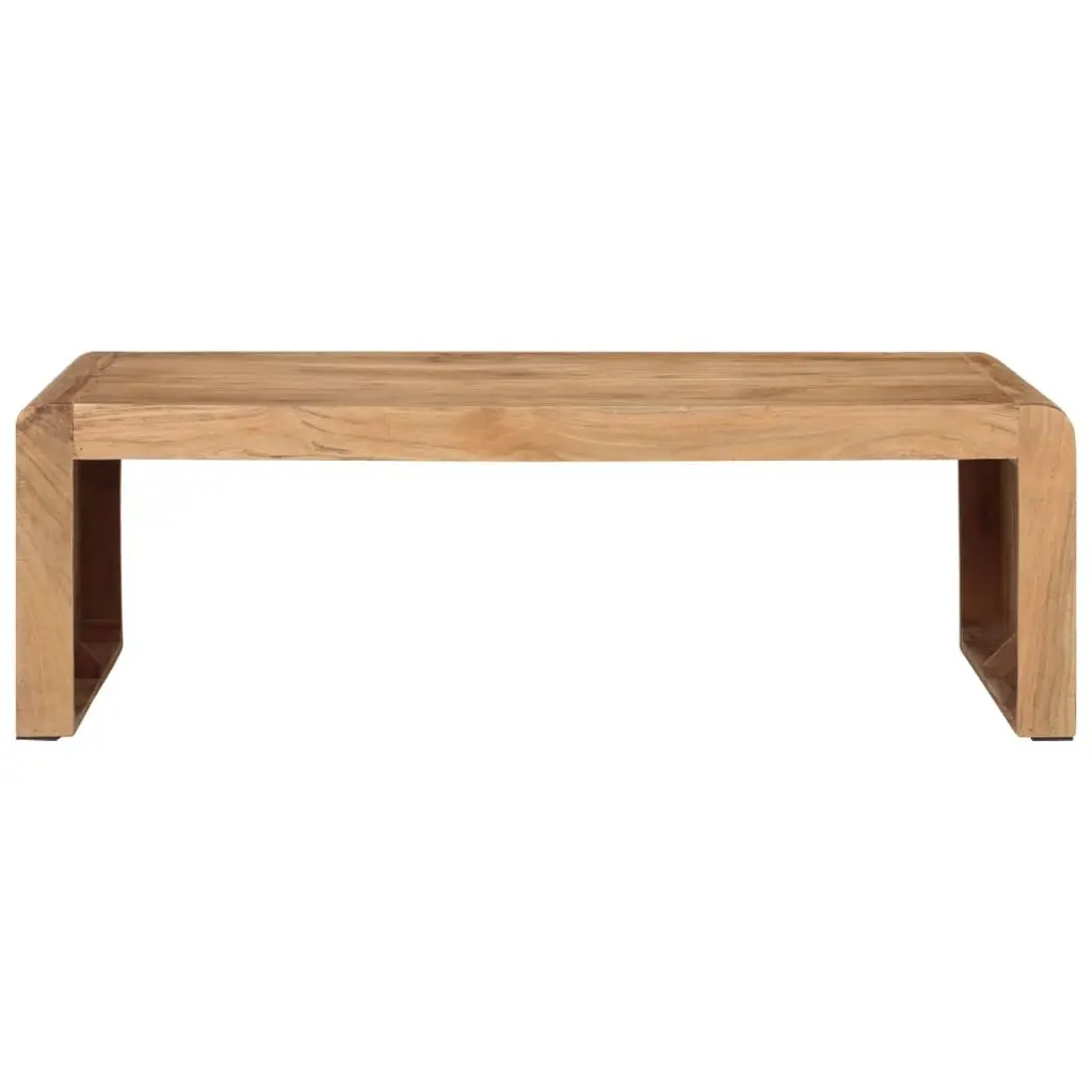 Coffee Table Brown 110x55x35 cm Solid Acacia Wood Farmhouse Living Room Accent