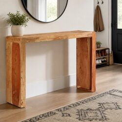 Acacia Wood Console Table – Simple and Sturdy